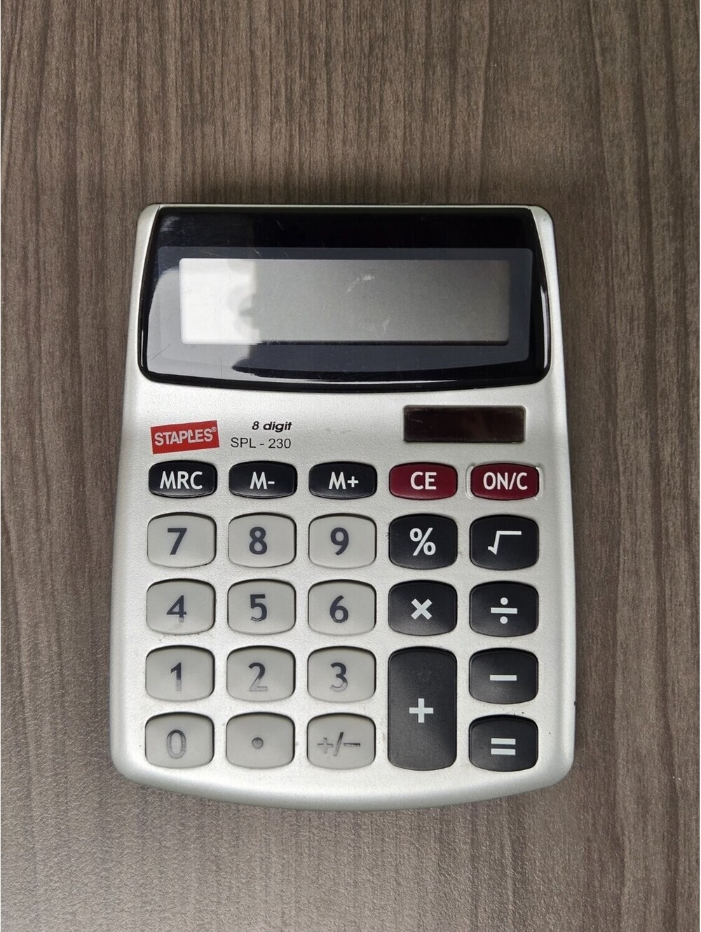 Staples SPL-230 Desktop Calculator LCD Display 8-Digit
